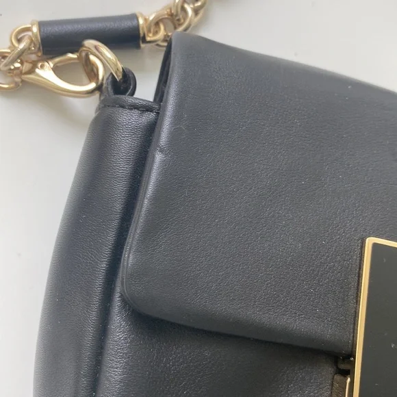 Anya Hindmark Cross Body Black Leather Bag - Picture 3 of 10